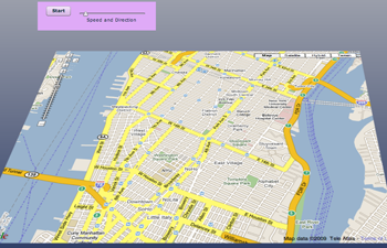 Google Map in 3D on the Web